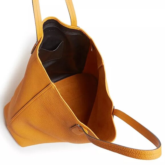 Longchamp Essential Leather Tote in Orange/Silver - Picture 9 of 16